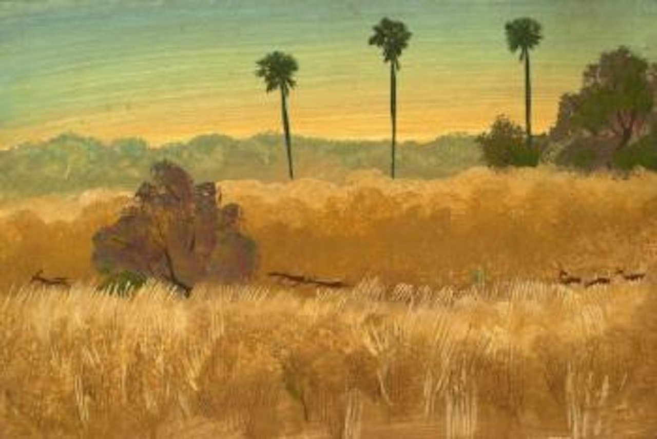 Les antilopes, Bahr Ouendj by Alexander Evgenievich Yakovlev