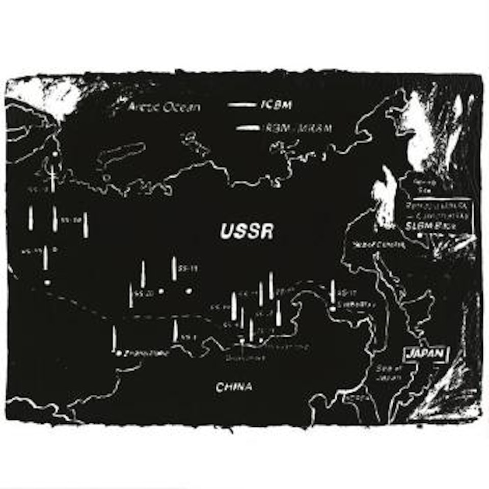 Map Of Eastern U.S.S.R. Missile Bases by Andy Warhol