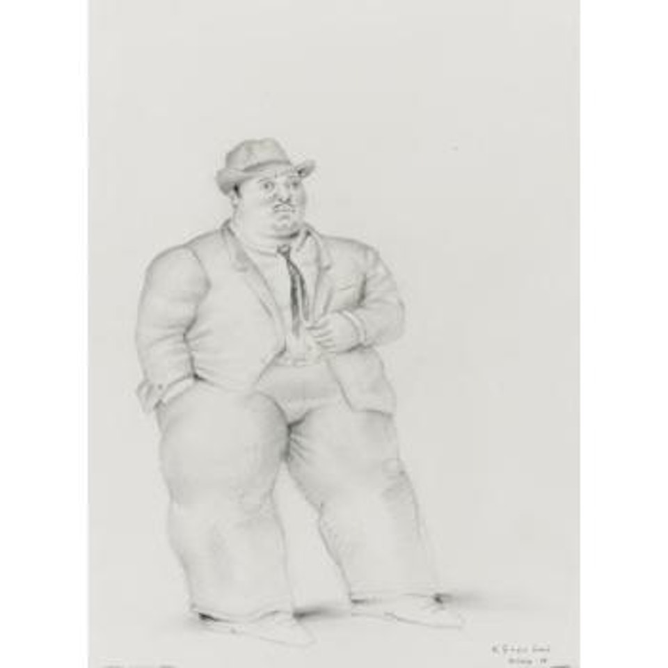 Man Smoking by Fernando Botero