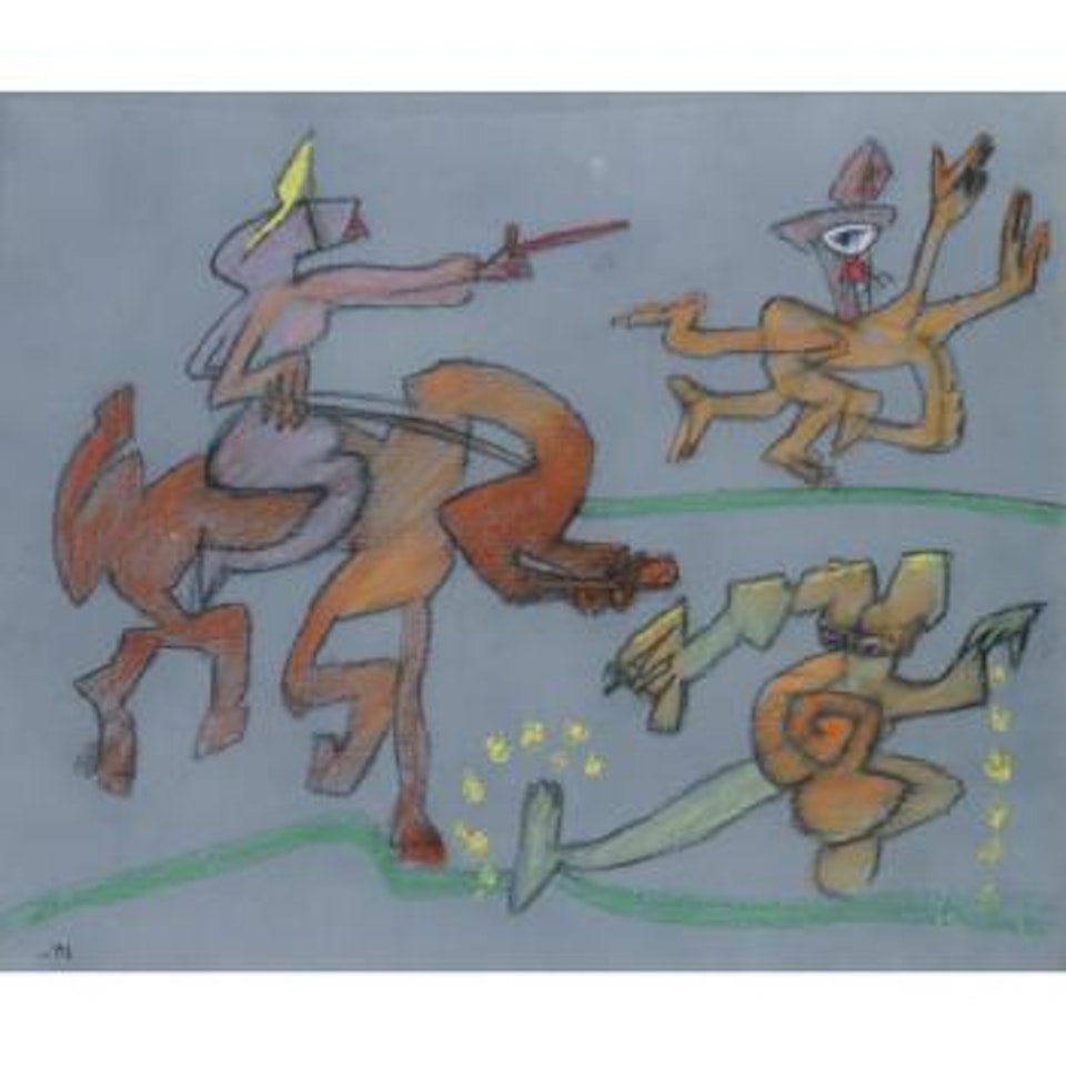 Y En Un Panizuelo Halló Un Buen Montoncello De Escudos De Oro (From The Don Qui Series) by Roberto Matta