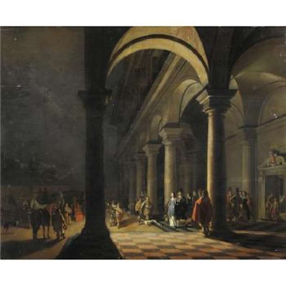 Notturno Con Partenza Da Palazzo by Hendrik van Steenwyck the Younger