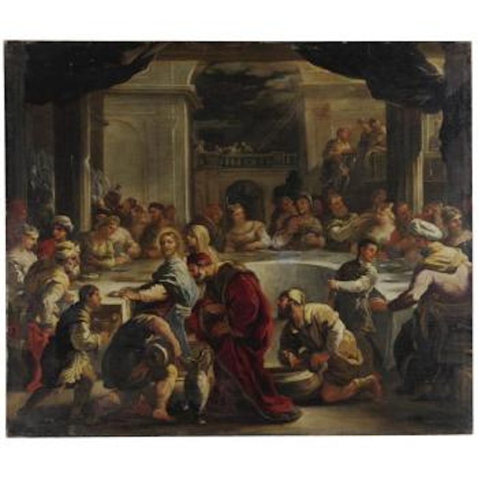 Le Nozze Di Cana by Circle of Luca Giordano