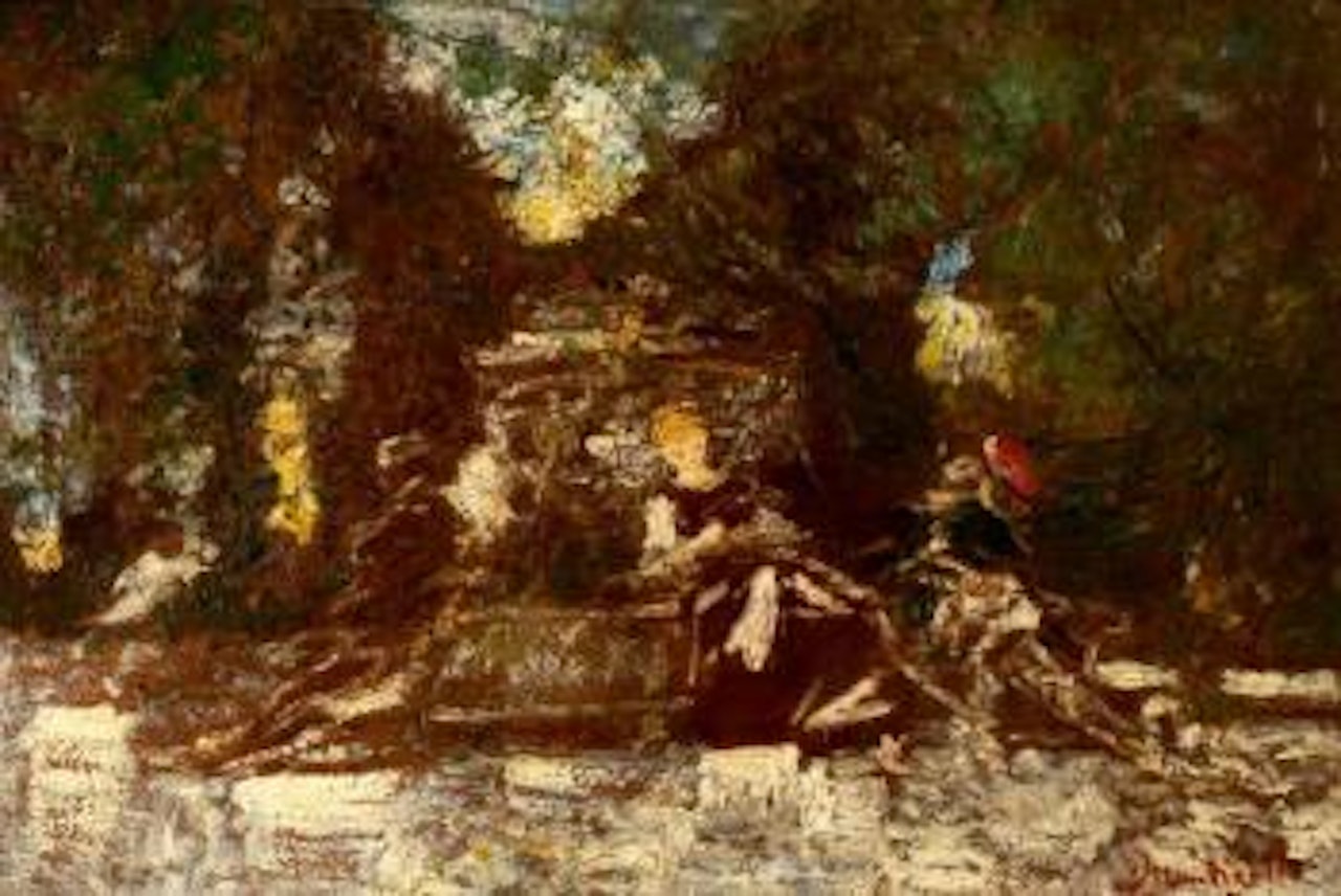 Le repos autour de la vasque by Adolphe Monticelli