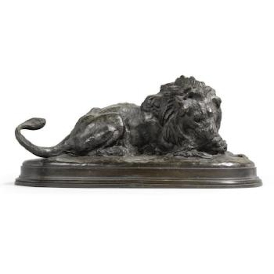 Lion Dévorant Une Biche (Lion Devouring A Doe) by Antoine-Louis Barye