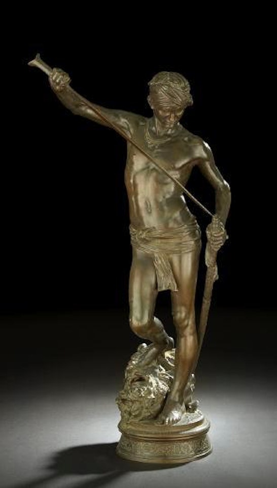 David Standing on the Severed Head of Goliath by Marius Jean Antonin Mercie