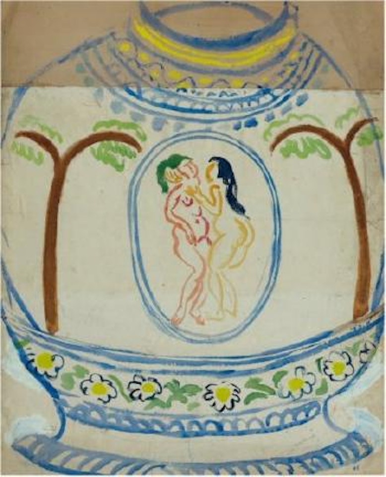 Projet pour vase aux médaillons by Raoul Dufy