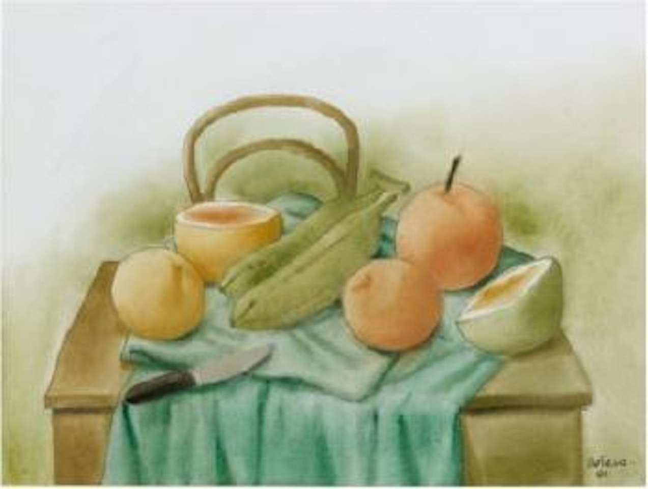 Nature morte by Fernando Botero