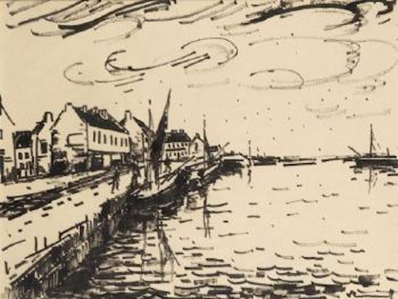 Le port by Maurice de Vlaminck