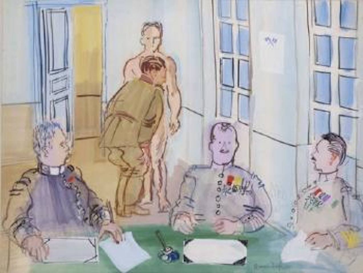 Le conseil de révision by Raoul Dufy