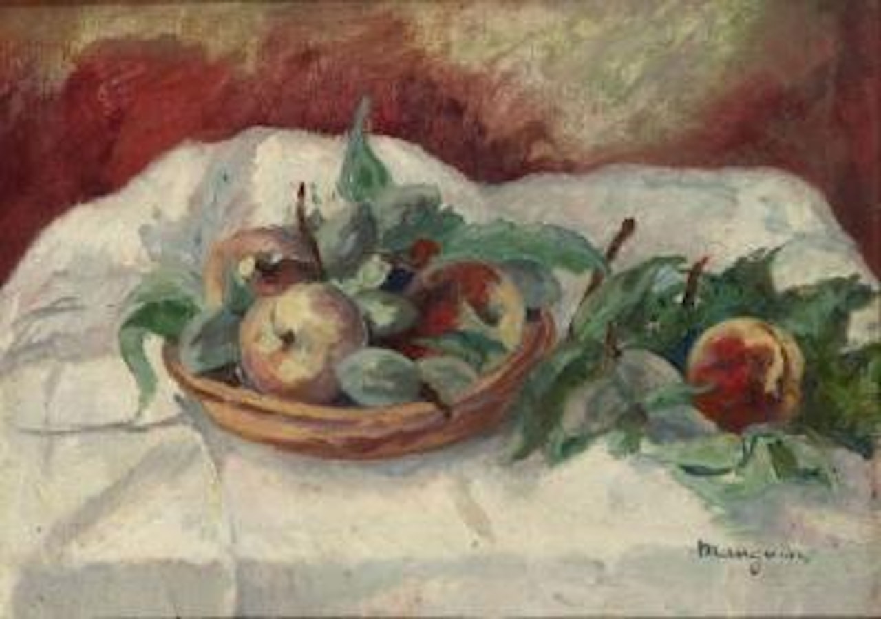 Nature morte au compotier de fruits by Henri Manguin