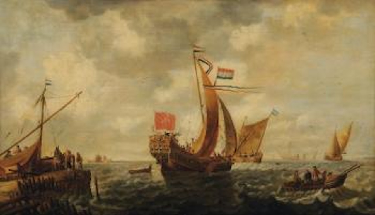 Départ des bateaux à voile by Pieter van de Velde