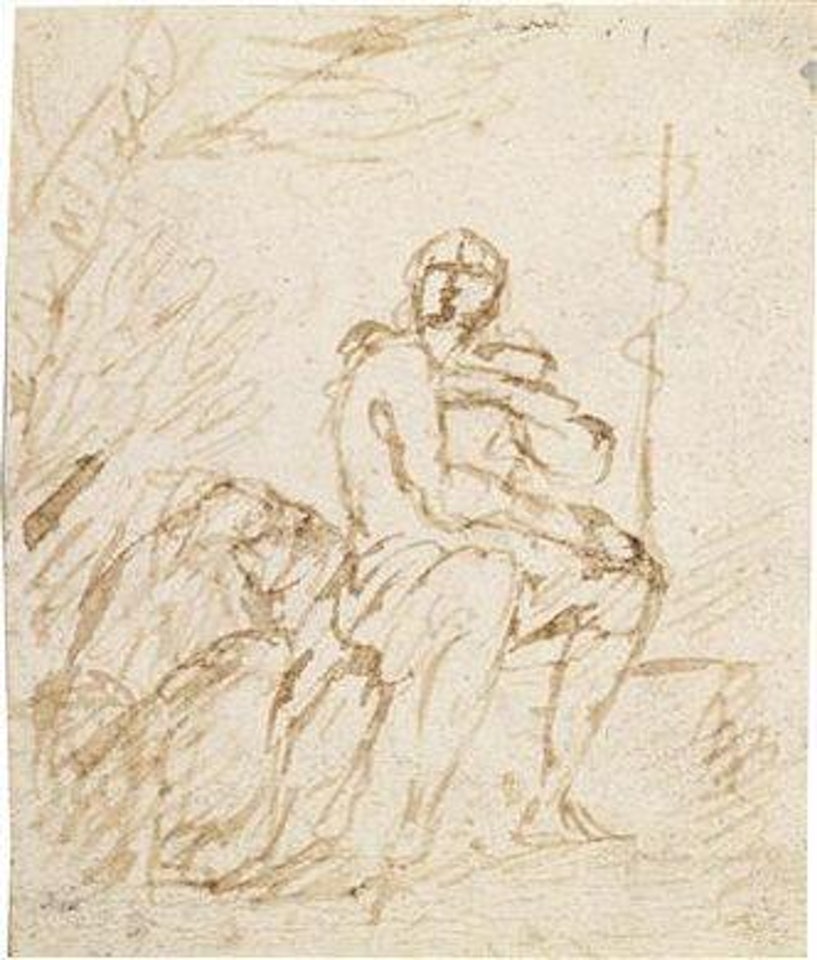 Saint John in the wilderness by Pier Francesco Mola