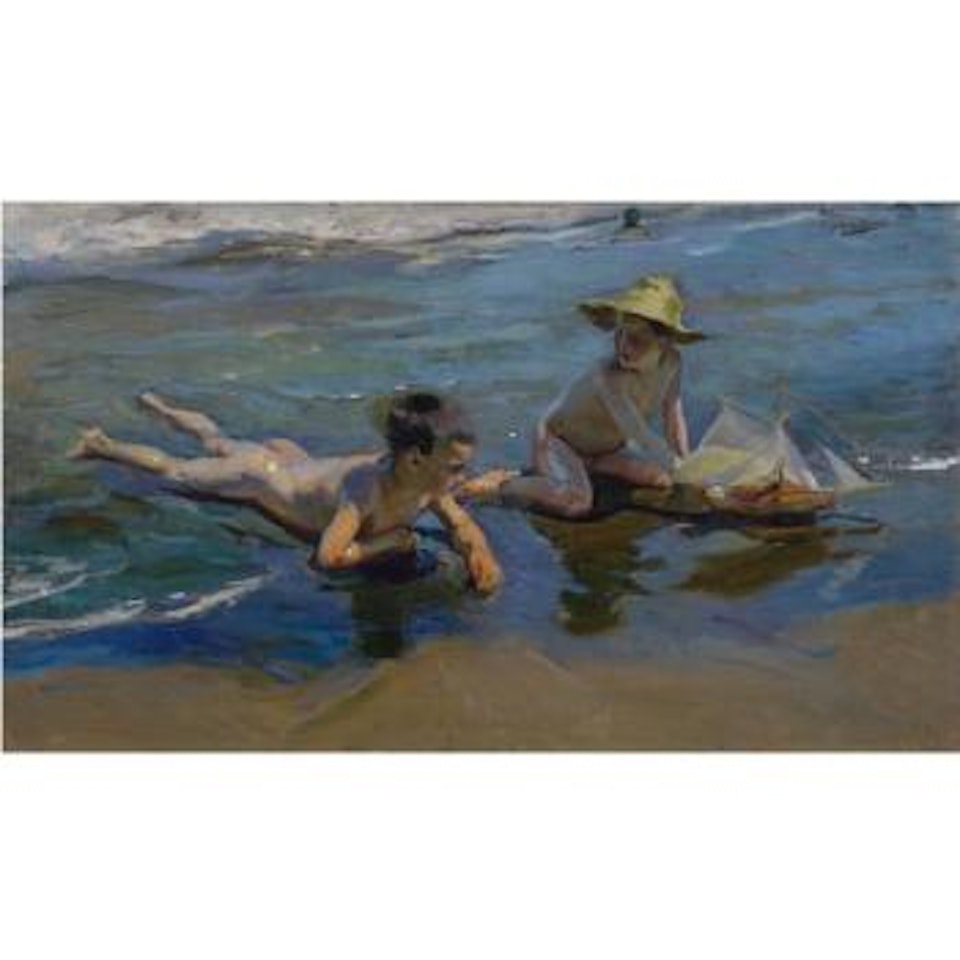 Niños En La Playa (Children Playing On The Beach) by Joaquin Sorolla Y Bastida