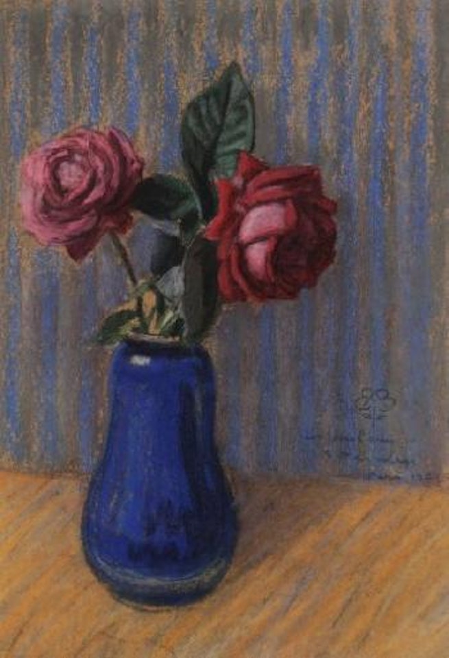 Roses dans un vase by Théophile Alexandre Steinlen