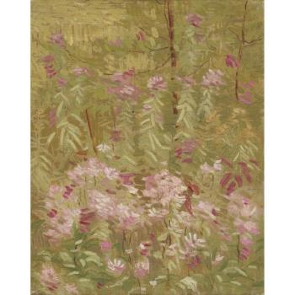 Pink Flowers by David Brown Milne