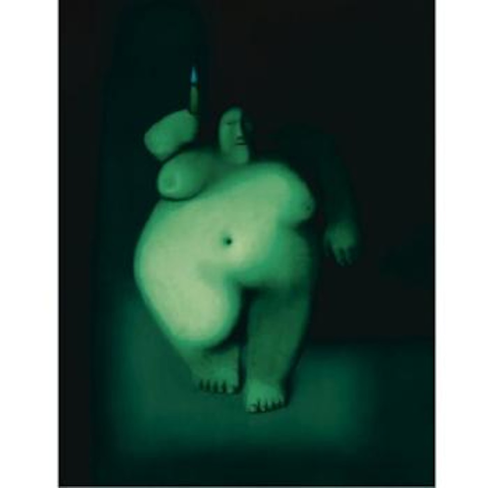 Woman With Candle by Oleg Tselkov