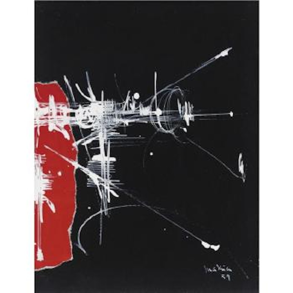 Rouge Et Blanc Sur Noir by Georges Mathieu