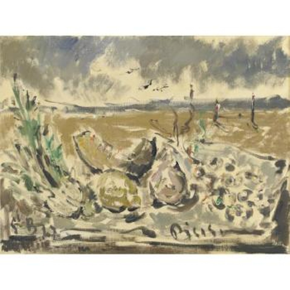 Natura Morta Sulla Spiaggia by Filippo de Pisis