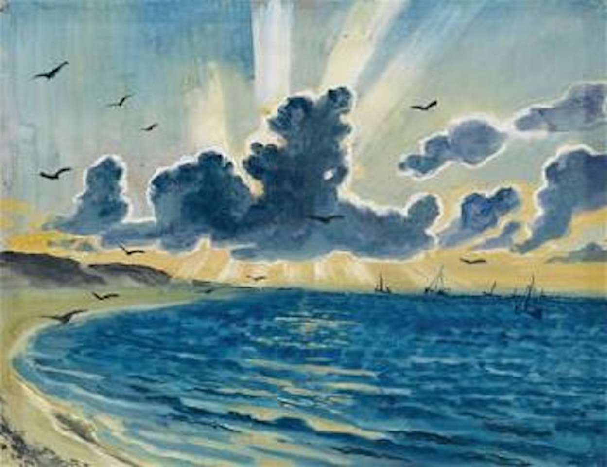 Baltic Sea coast by Max Pechstein