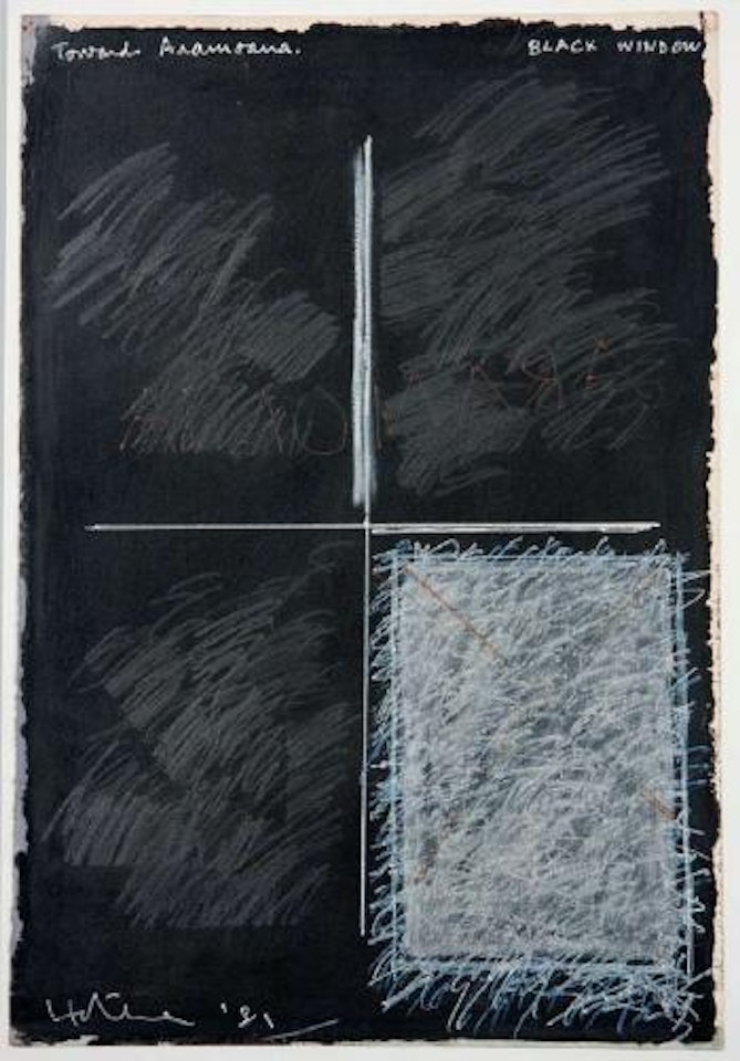 Towards Aramoana, Black Window by Ralph Hotere