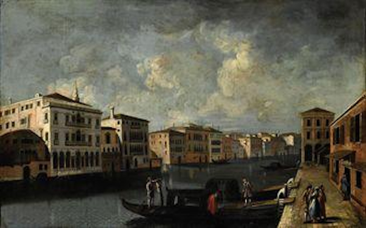 Veduta di canale veneziano by Apollonio Domenichini