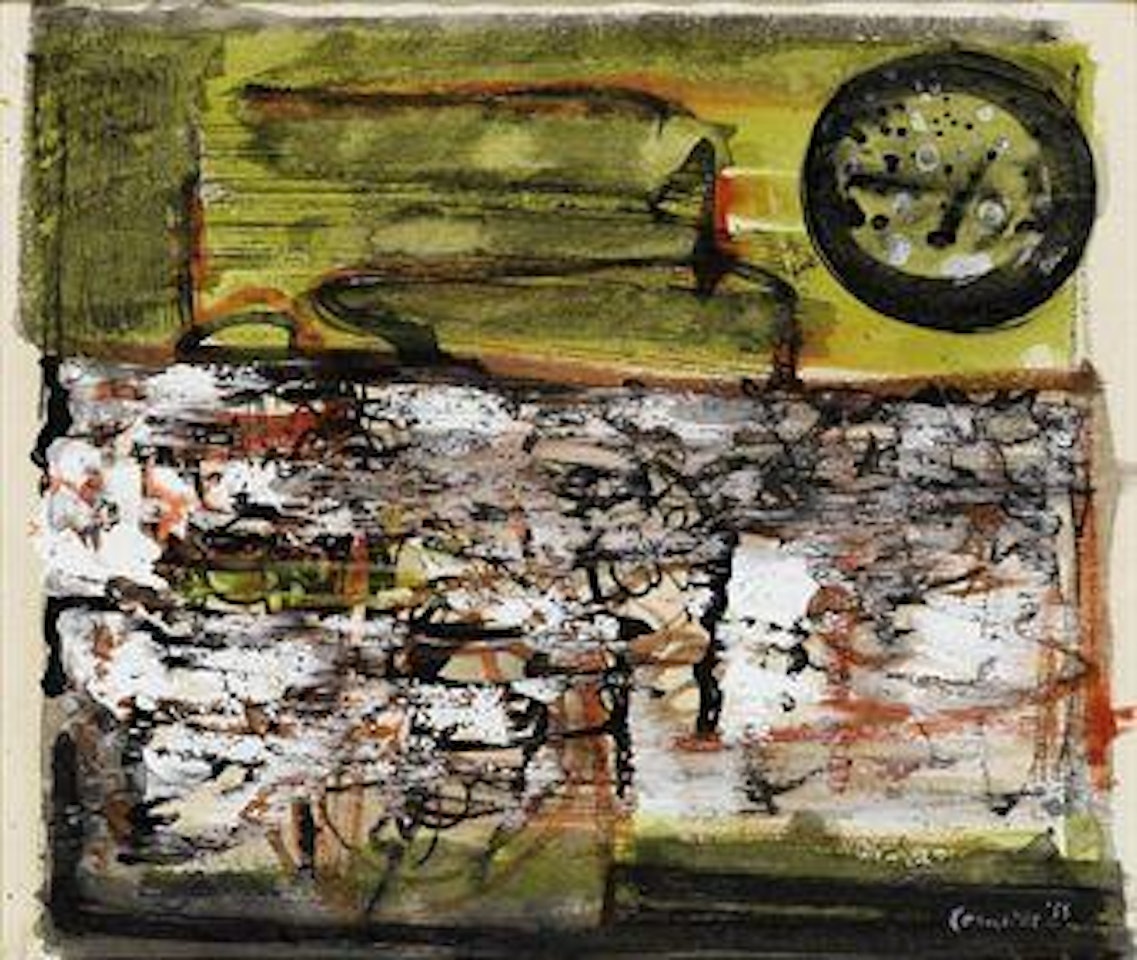 Petit paysage jaune by Corneille