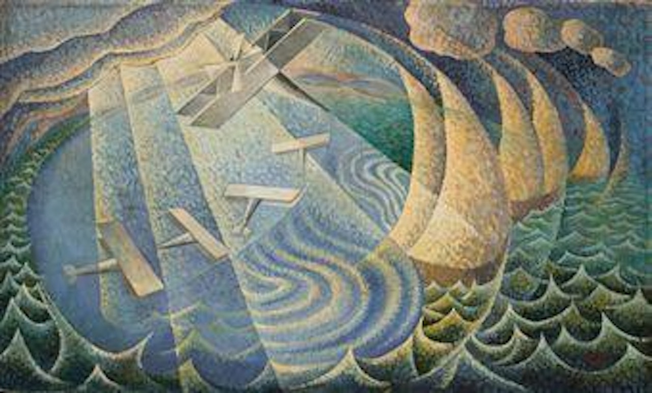 Aerei-vele-lago by Gerardo Dottori