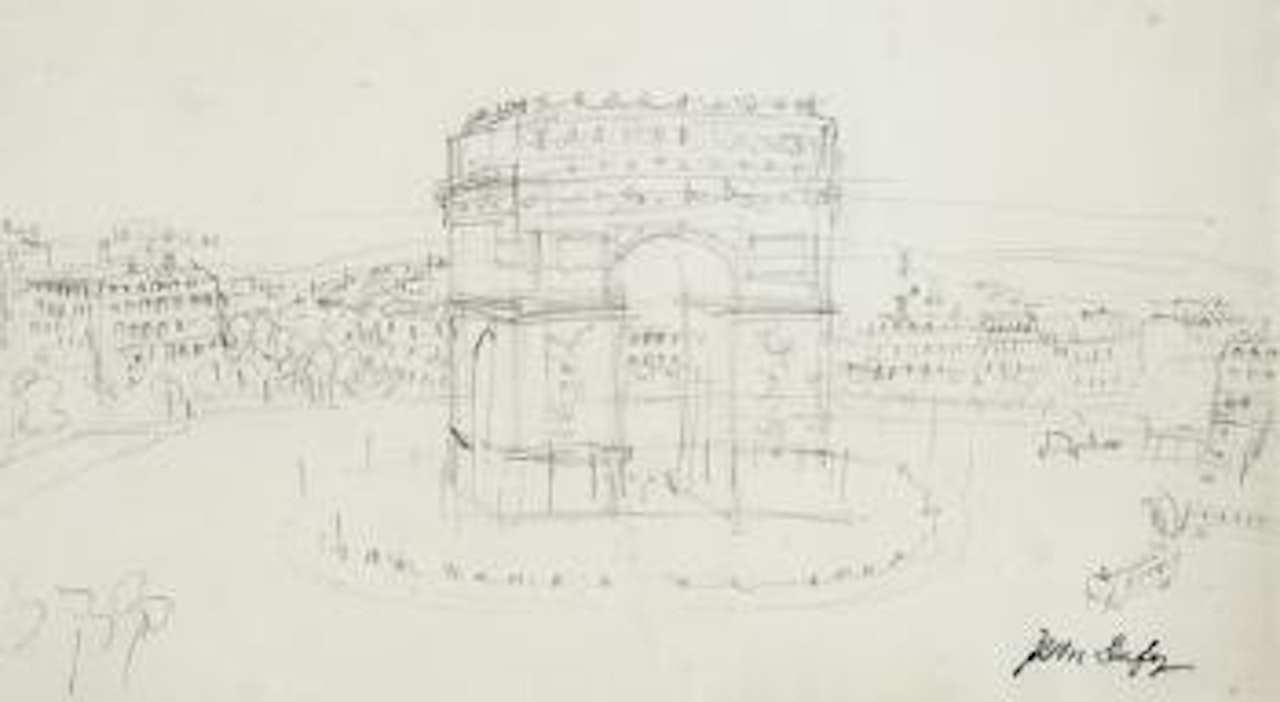 L'Arc de Triomphe by Jean Dufy