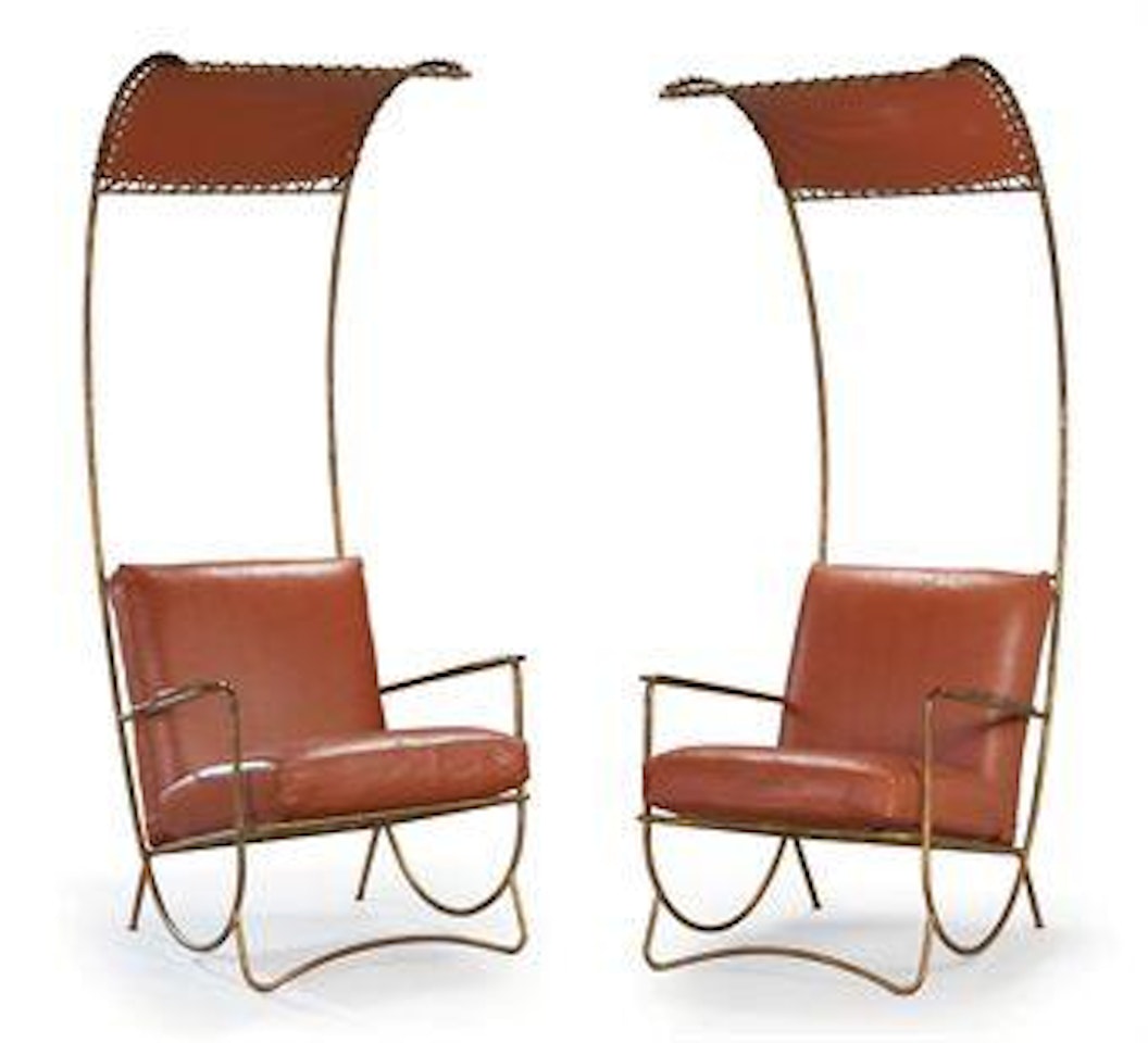 Paire De Fauteuils 'Shah D'Iran' by Jean Royere