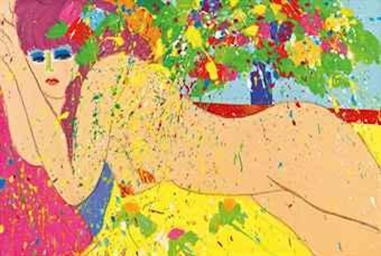 Banana is Very Yellow, My Mouth is Very Red by Walasse Ting