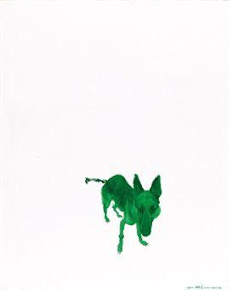 Green Hei Gen No. 22 (Hei Gen Verde n.22) by Zhou Chunya