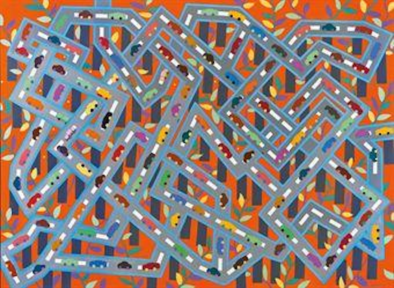 Maze-3 by Yue Minjun