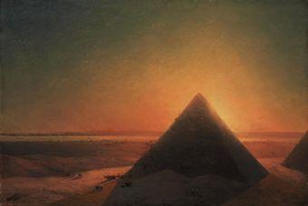 The Great Pyramid at Giza by Ivan Konstantinovich Aivazovsky