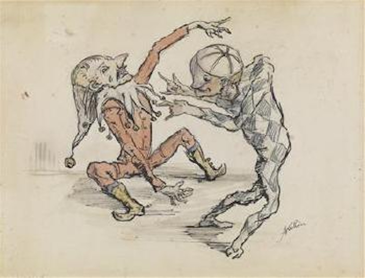 Auf Harlekin by Alfred Kubin