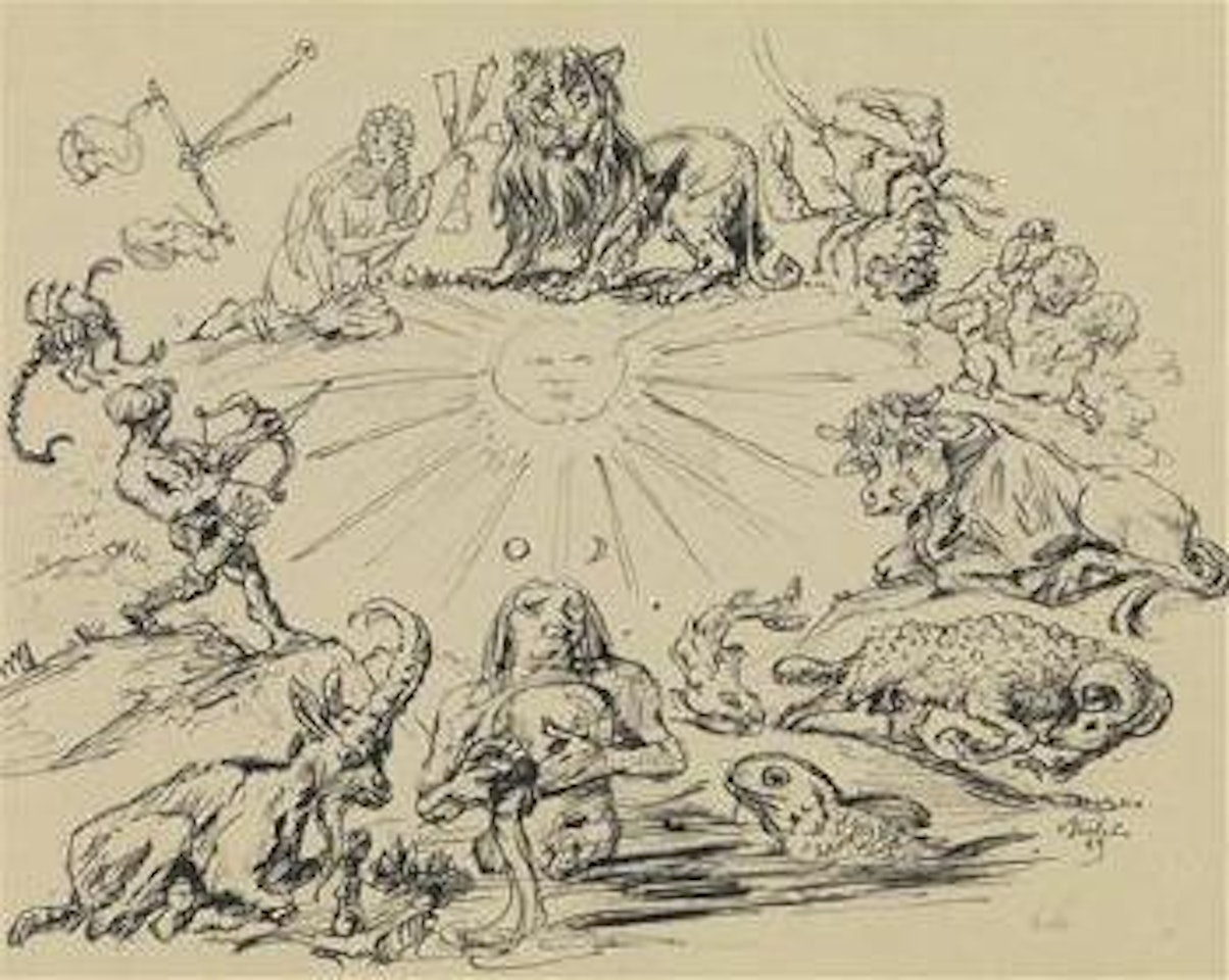 The zodiac by Alfred Kubin