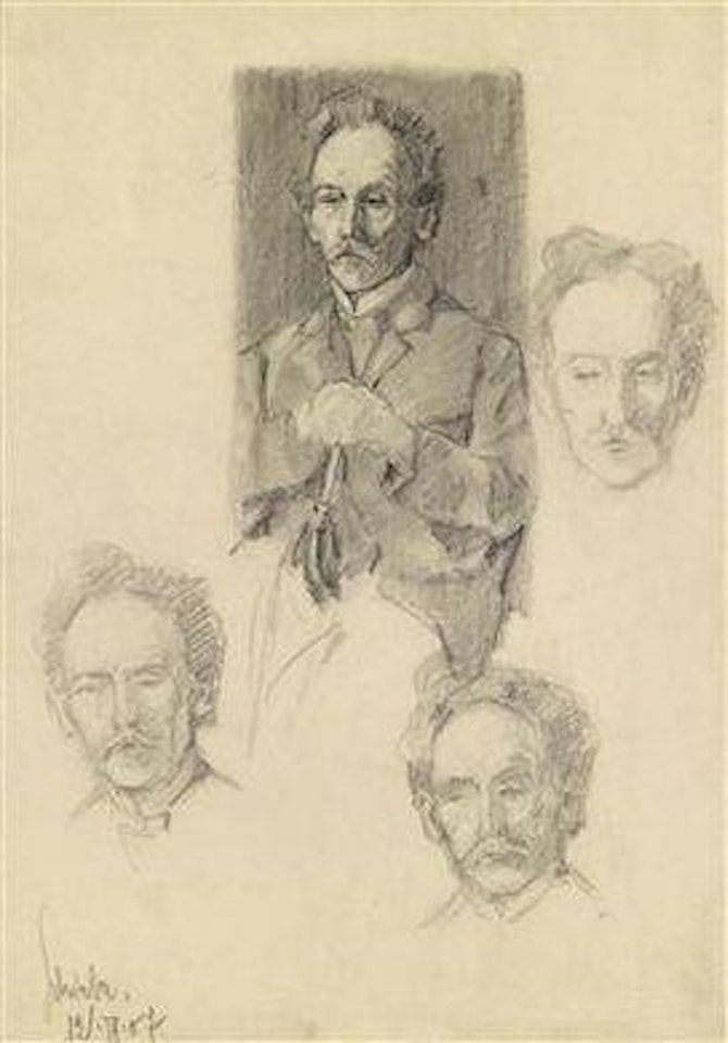 Portrait studies by Egon Schiele