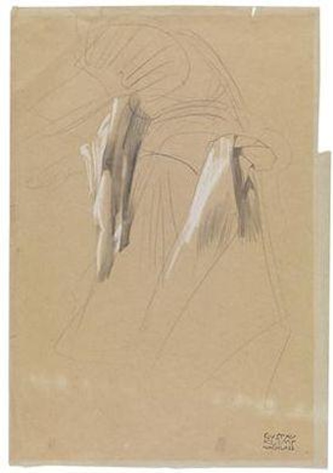 Costume design for The Lute-Player from the play The Dance at the Karlsbad theatre by Gustav Klimt