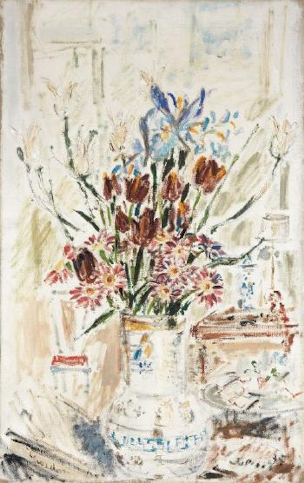 Fiori in un vaso by Filippo de Pisis