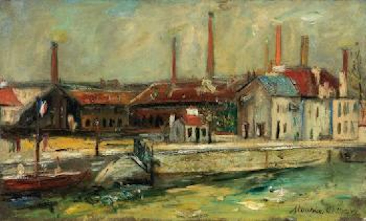 Canal à Saint-Denis by Maurice Utrillo