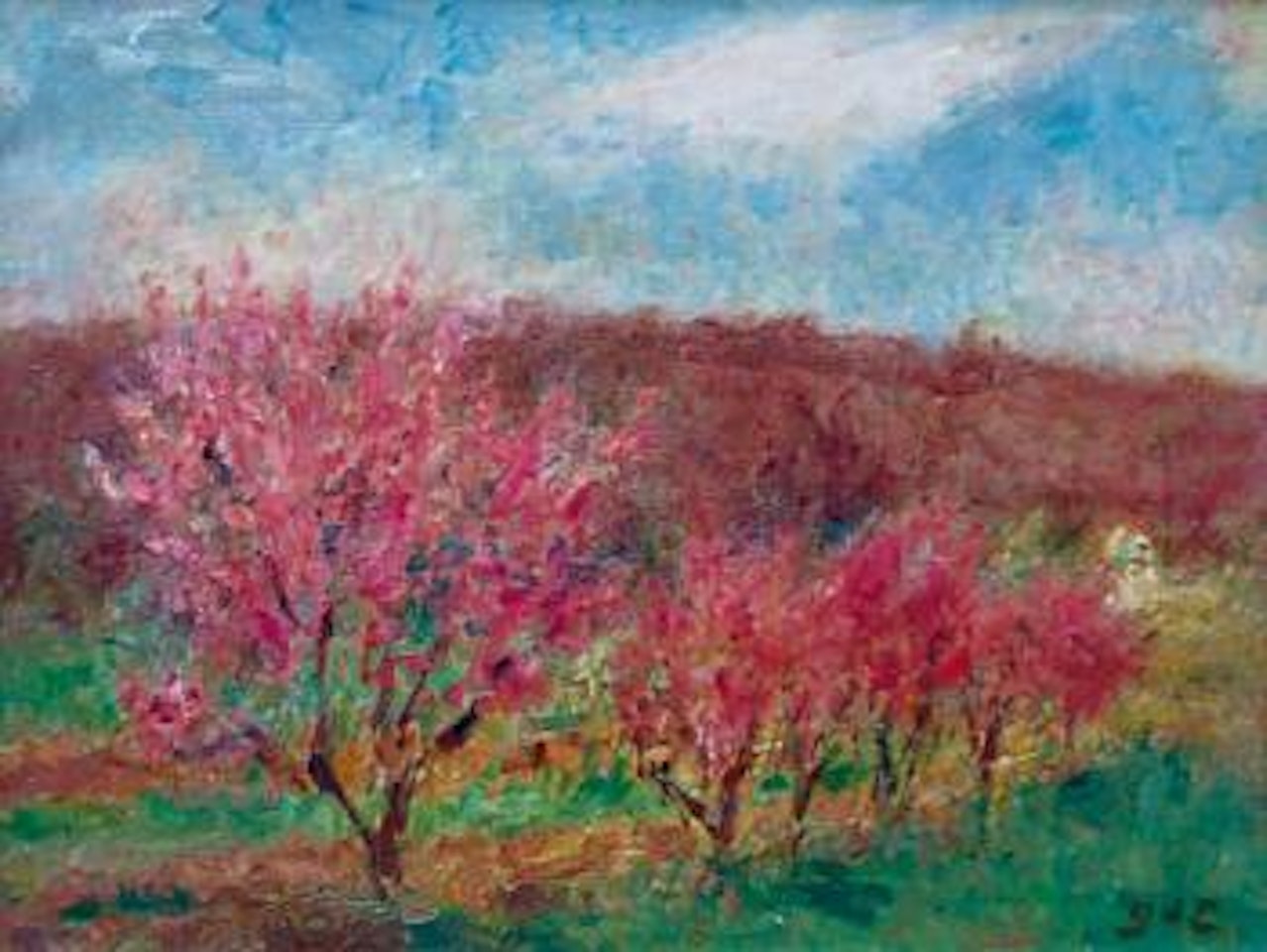 Pêchers en fleurs by Georges d’Espagnat