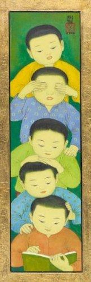 Cinq enfants, la lecture by Mai Trung Thu