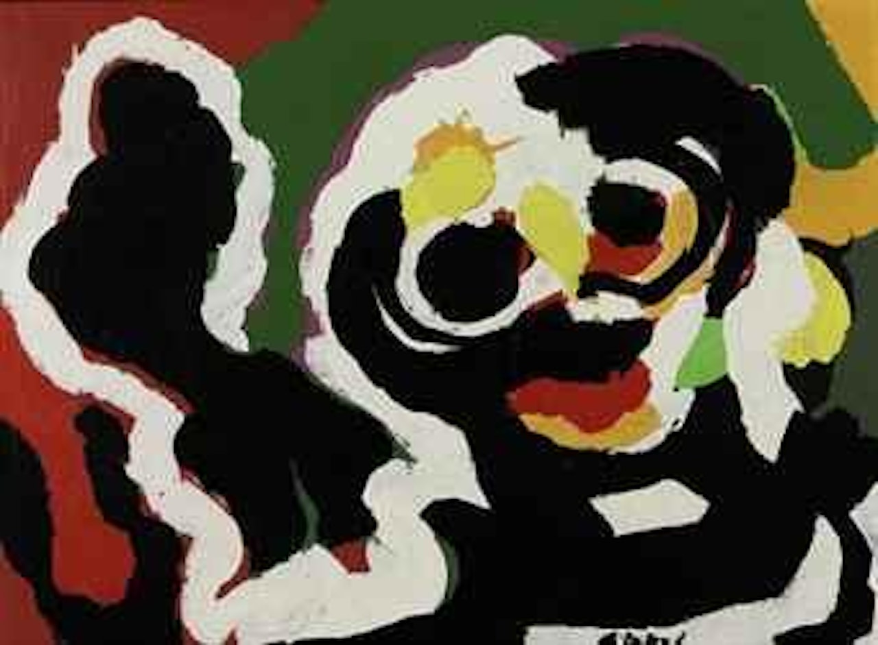 Personnage in black by Karel Appel