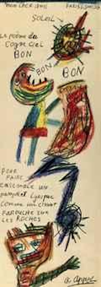 Le poème du cogne ciel by Karel Appel