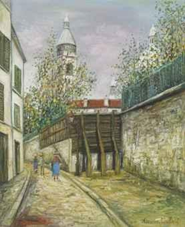 Rue de la Bonne à Montmartre by Maurice Utrillo