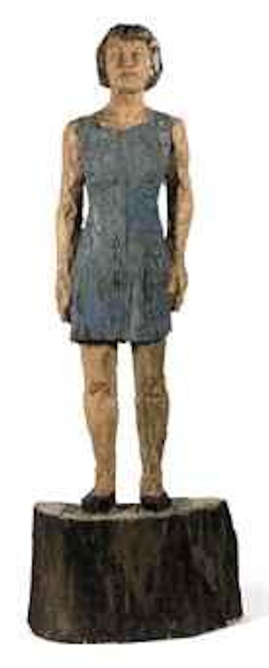 Frau Mit Blauem Kleid - Woman In a Blue Dress by Stephan Balkenhol