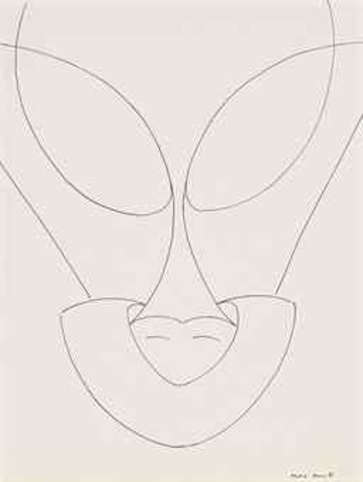 Neuer engel, projet pour la série de gravures "La Brebis Galante" by Max Ernst