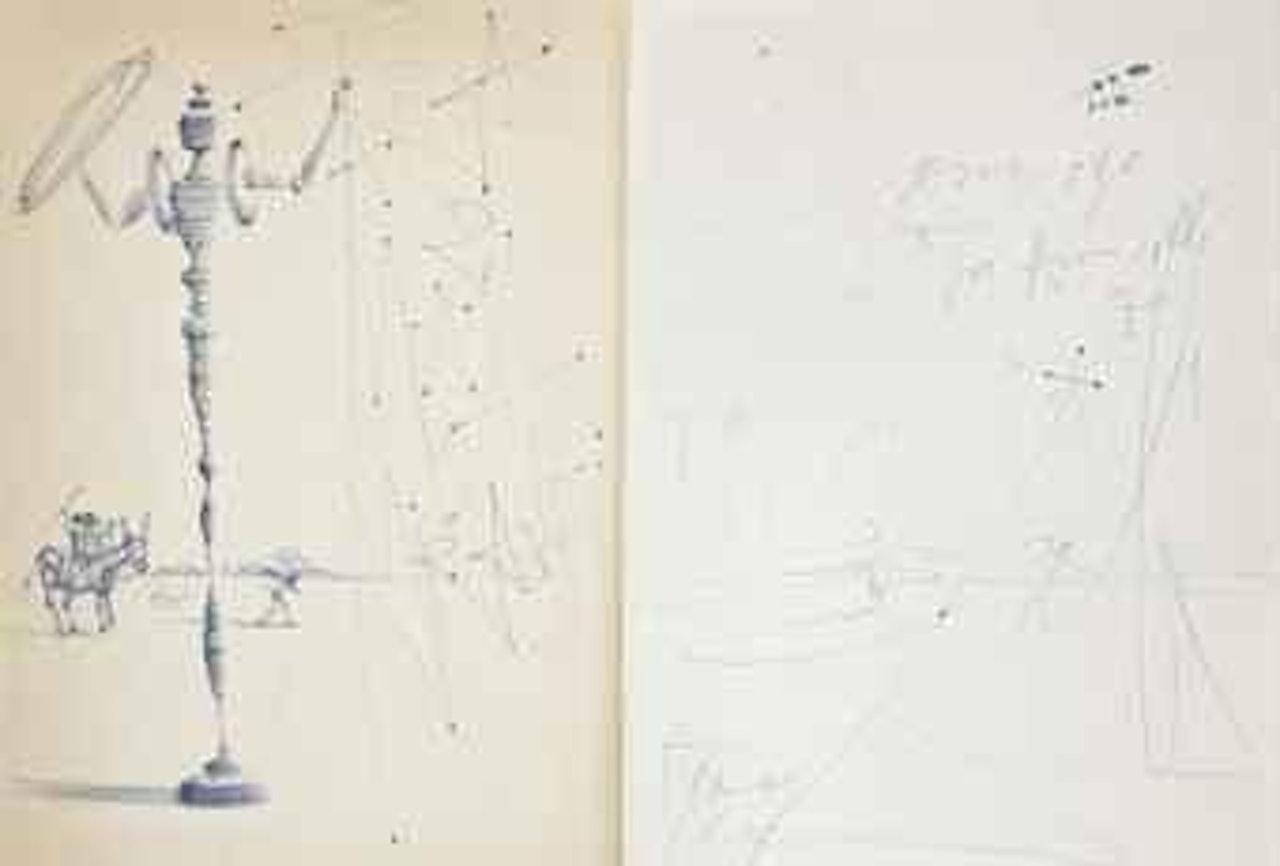 Dédicace dans J. Thrall Soby, "Salvador Dali", New York, 1946 by Salvador Dali