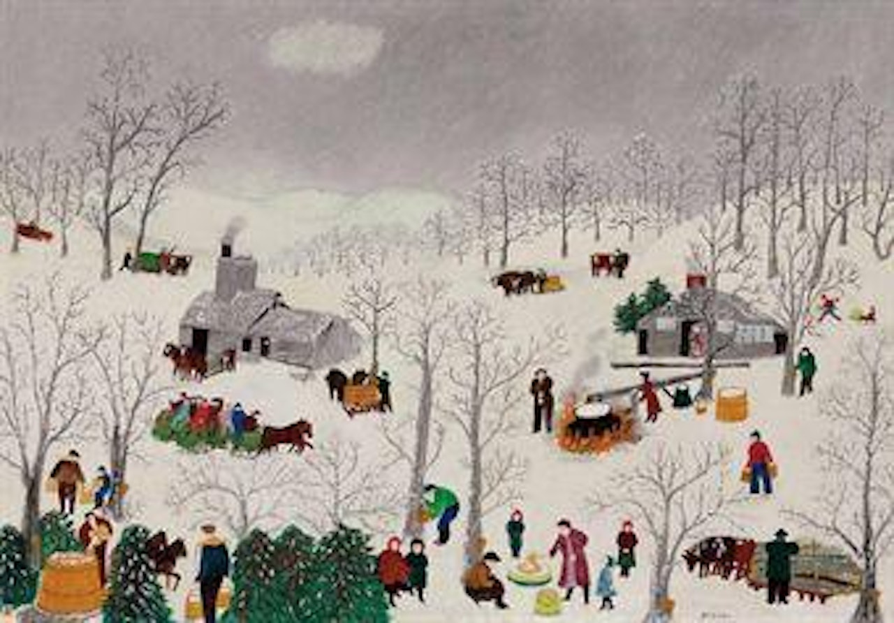 Sugaring Off by Grandma Moses