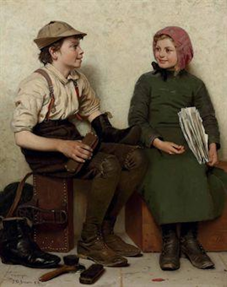 Tête à Tête by John George Brown