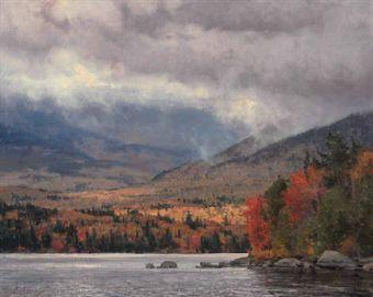 Storm over Lake Katahdin by Clyde Aspevig